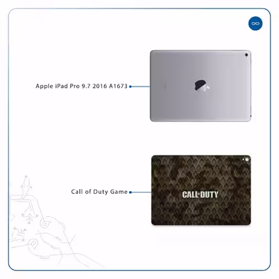 برچسب پوششی ماهوت مدل Call-of-Duty-Game مناسب برای تبلت اپل iPad Pro 9.7 2016 A1673