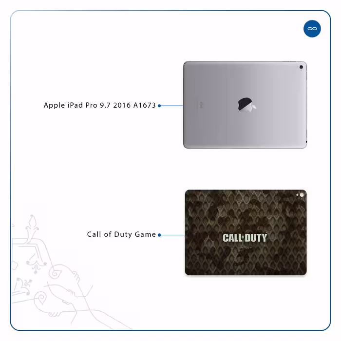 برچسب پوششی ماهوت مدل Call-of-Duty-Game مناسب برای تبلت اپل iPad Pro 9.7 2016 A1673