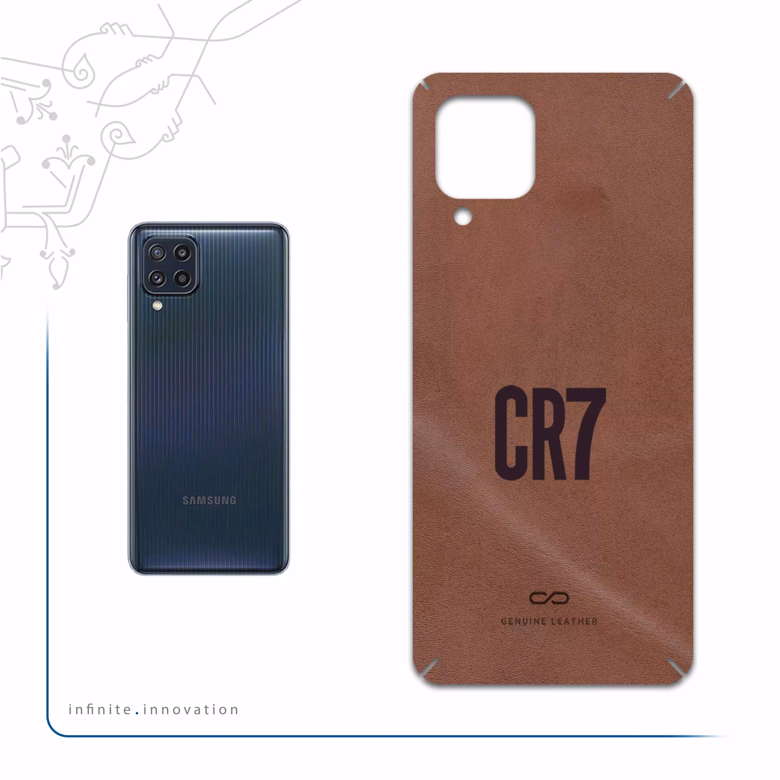 برچسب پوششی ماهوت مدل MNL-CR7 مناسب برای گوشی موبایل سامسونگ Galaxy M32