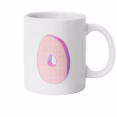 ماگ دارلی طرح حرفO مدل MG2528