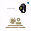 برچسب ماهوت طرح Matte-Gold مناسب برای ساعت هوشمند سامسونگ Galaxy Watch Active 2 44mm