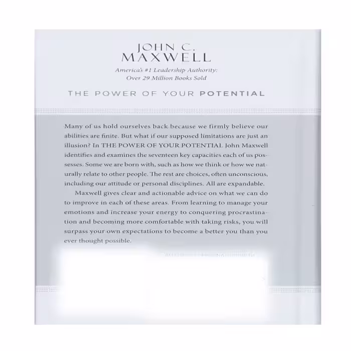 کتاب The Power of Your Potential اثر John C. Maxwell انتشارات نبض دانش