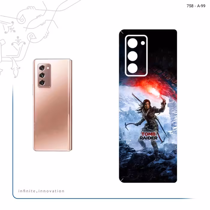 برچسب پوششی ماهوت مدل Tomb Raider Game Series مناسب برای گوشی موبایل سامسونگ Galaxy Z FOLD 2