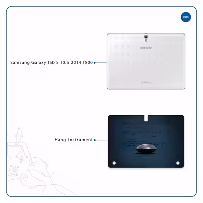 برچسب پوششی ماهوت مدل Hang Instrument مناسب برای تبلت سامسونگ Galaxy Tab S 10.5 2014 T800