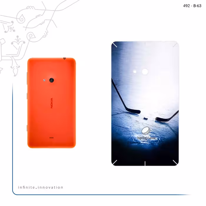 برچسب پوششی ماهوت مدل Ice hockey مناسب برای گوشی موبایل نوکیا Lumia 625