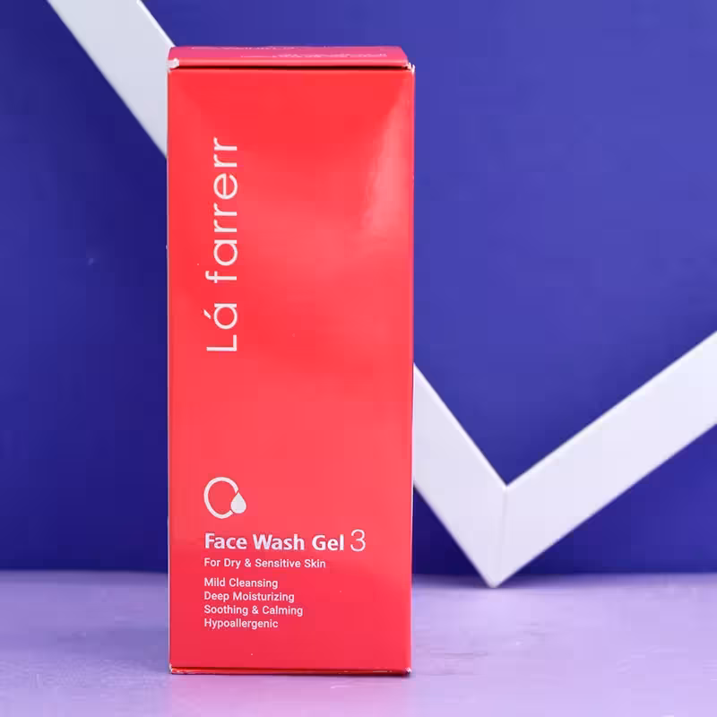 ژل شستشو صورت لافارر پوست خشک و حساس شماره 3 حجم 150 میل 92605