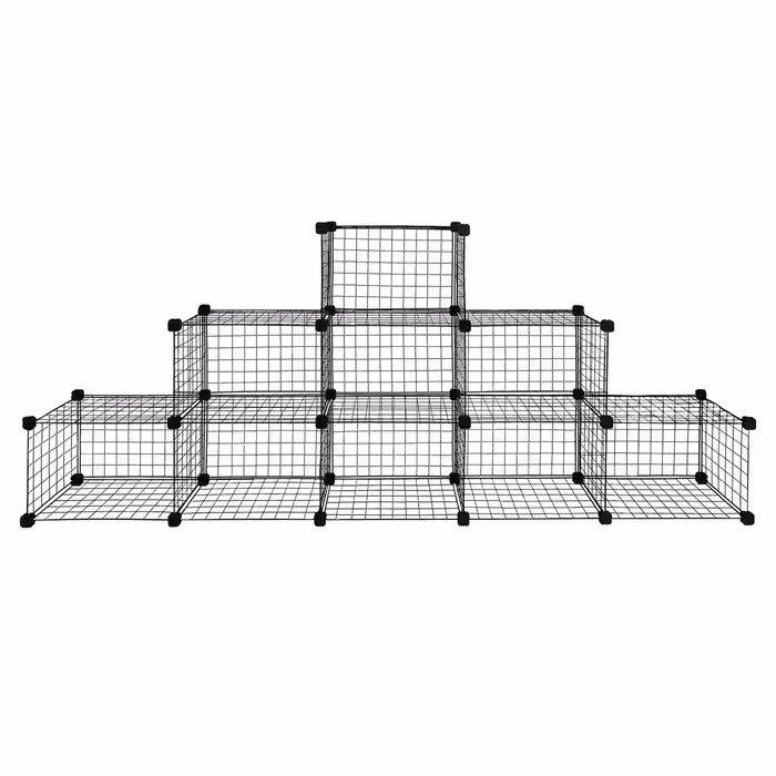 ست قفسه مشبک مدل هرمی سه طبقه سایز 48x32(ارسال پس کرایه و به عهده مشتری)