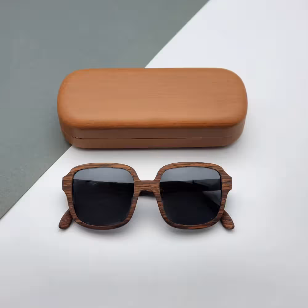 عینک چوبی دست‌ساز میدو مدل O047