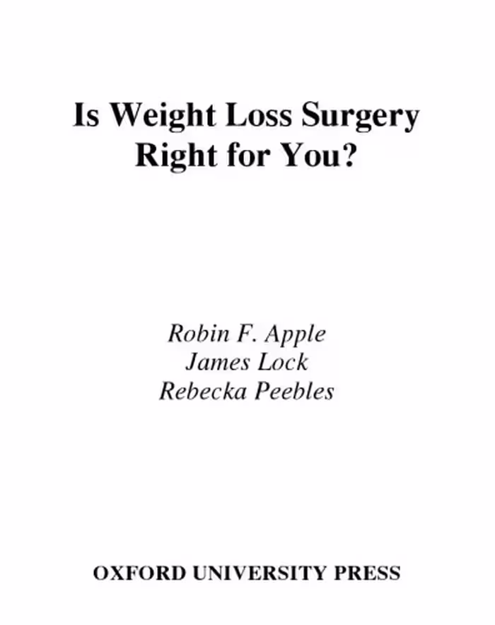 خرید و دانلود نسخه کامل کتاب Is Weight Loss Surgery Right for You? (Treatments That Work)
