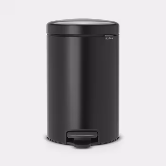 سطل زباله 12 لیتر مشکی مات برابانتیا | Brabantia NEWICON PEDAL BIN