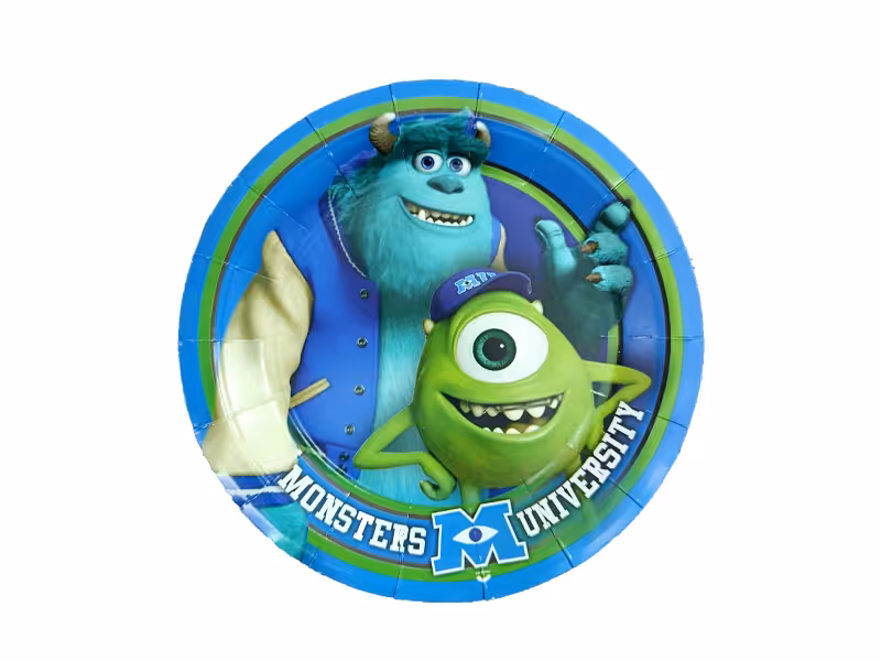 بشقاب گرد کارخانه هیولاها ( 10 عددی )