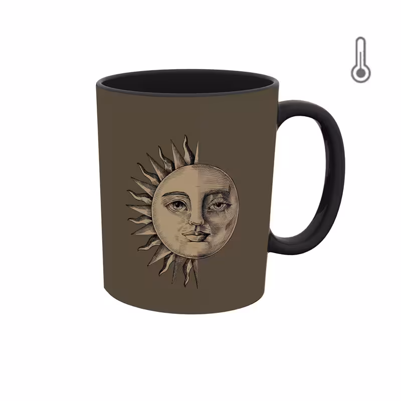 ماگ حرارتی  والپیپر ماه و خورشید