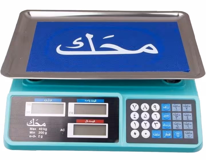 ترازو فروشگاهی رومیزی 40kg تیرکس ایران 6 رقم