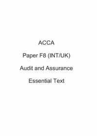 خرید و دانلود نسخه کامل کتاب ACCA Kaplan F8 Audit and Assurance Essential Text (INT/UK) 2012