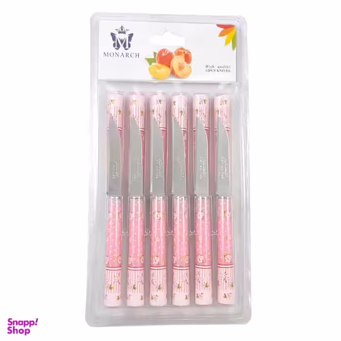 کارد میوه خوری مونارچ کد M22 بسته 12 عددی