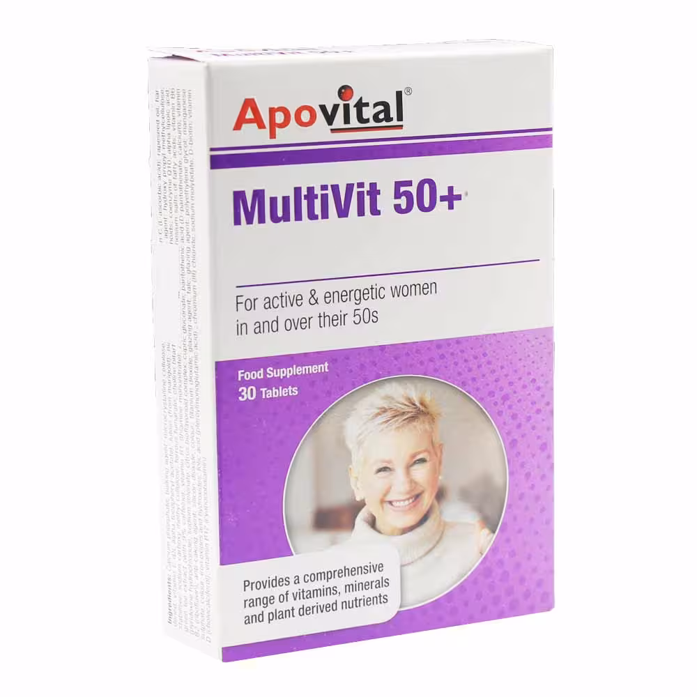 قرص مولتی ویت بالای 50 سال آپوویتال 30 عددی