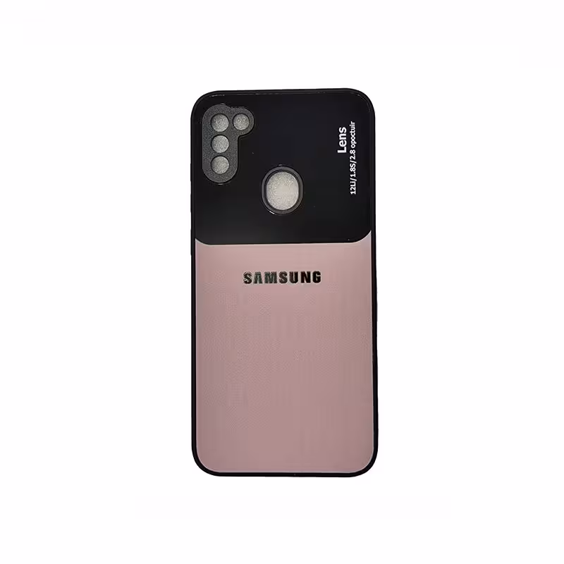 محافظ قاب گوشی سامسونگ A11 طرح ساده صورتی