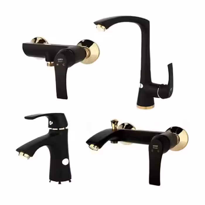 شیر الات مدل لوتوس مشکی طلایی