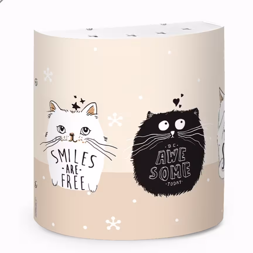 چراغ دیواری کودک طرح گربه پرشین کد 8933