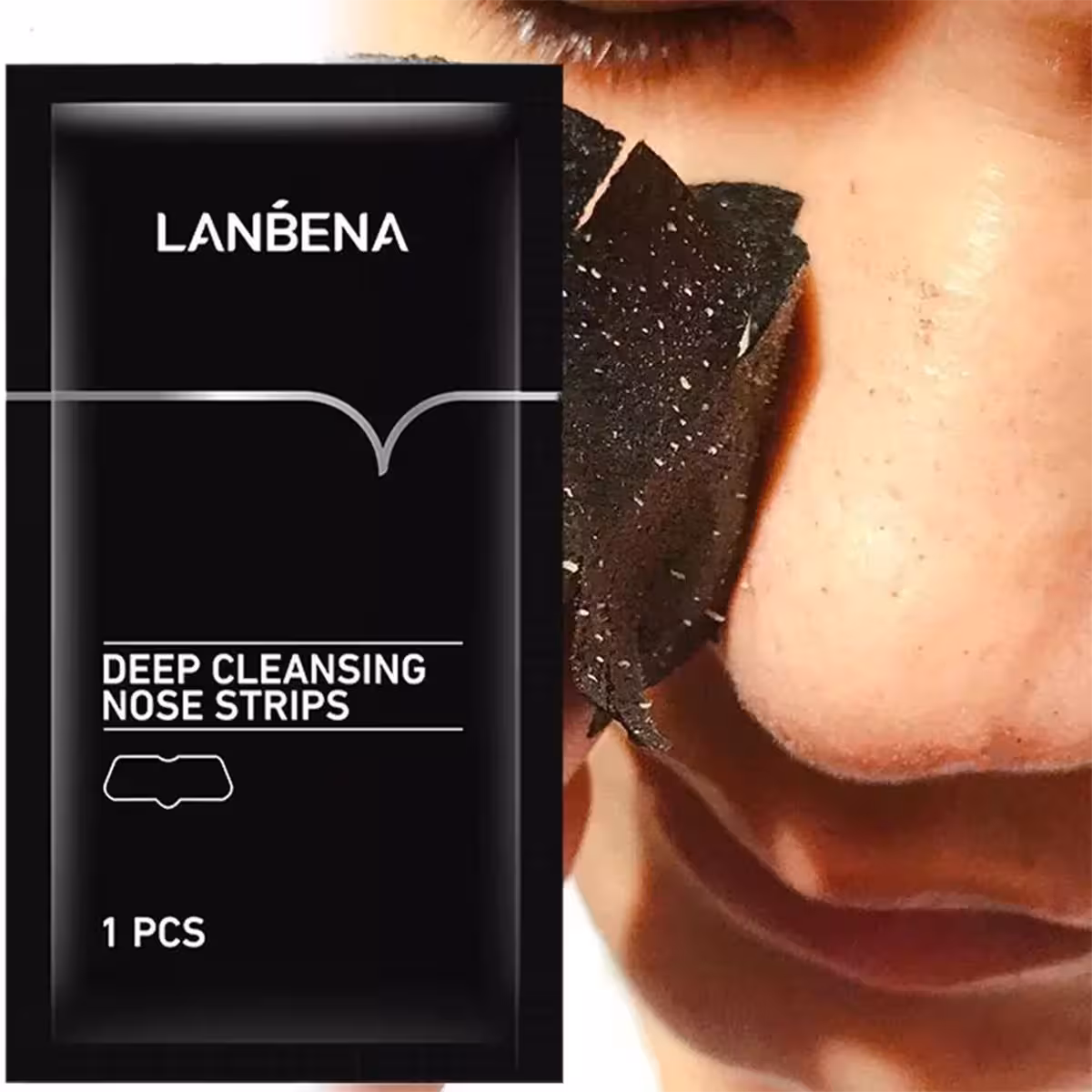 چسب بینی ورقه‌ای لانبنا ضد جوش سرسیاه – Lanbena Deep Cleansing Nose Strips