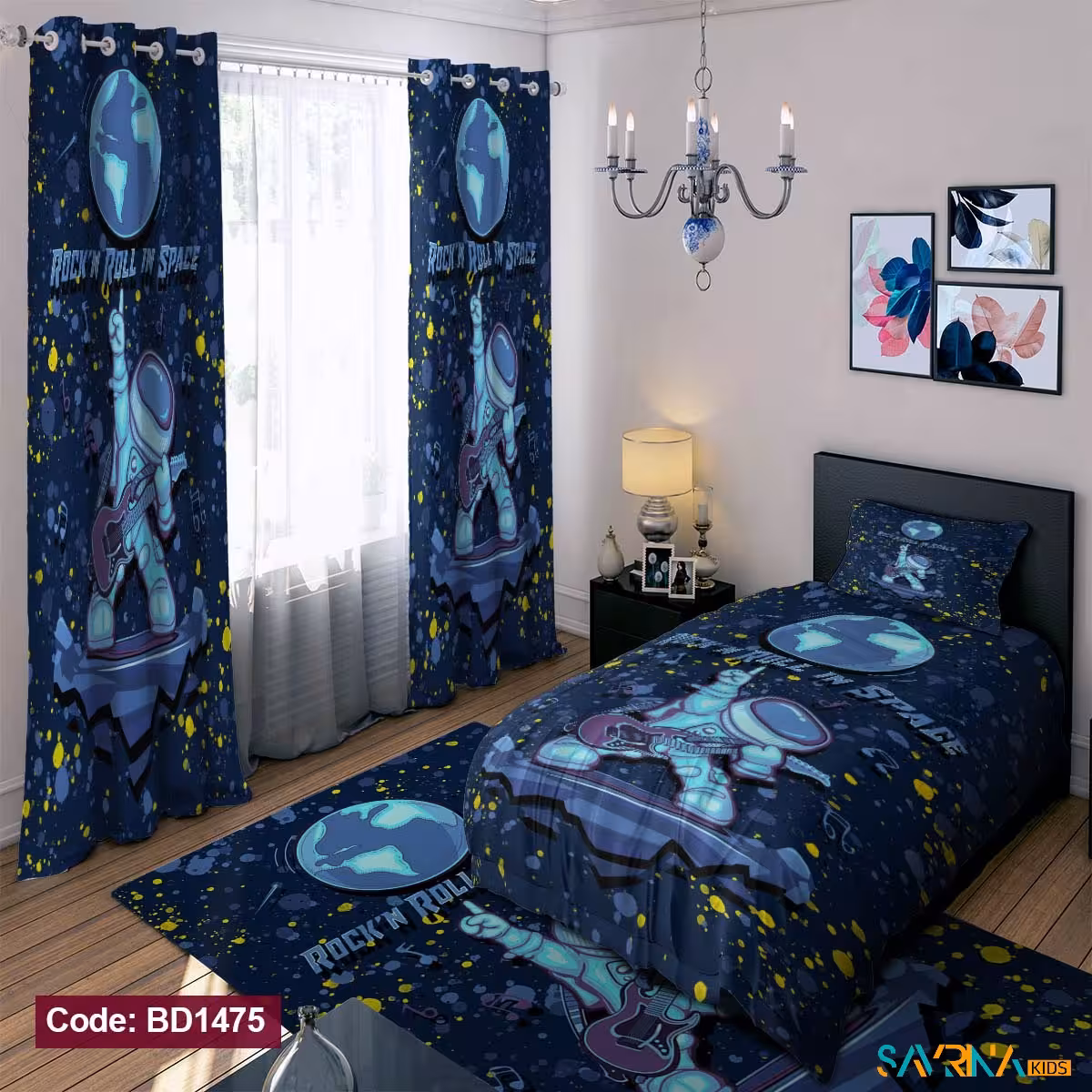 ست اتاق خواب پسرانه طرح فضانورد کد BD1475