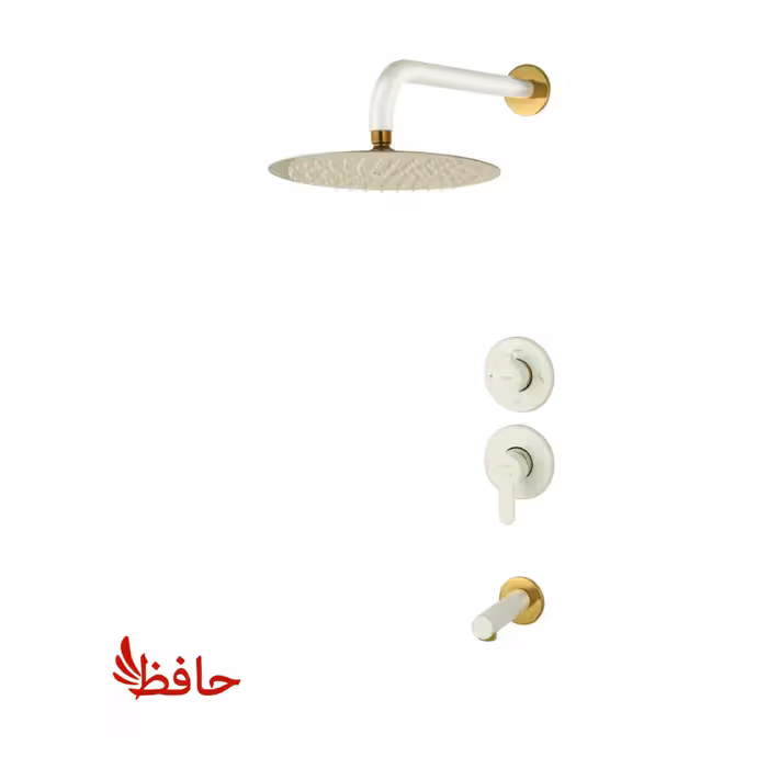 شیر حمام توکار راسان مدل ویوات تنسو شیری طلایی کلاس 2