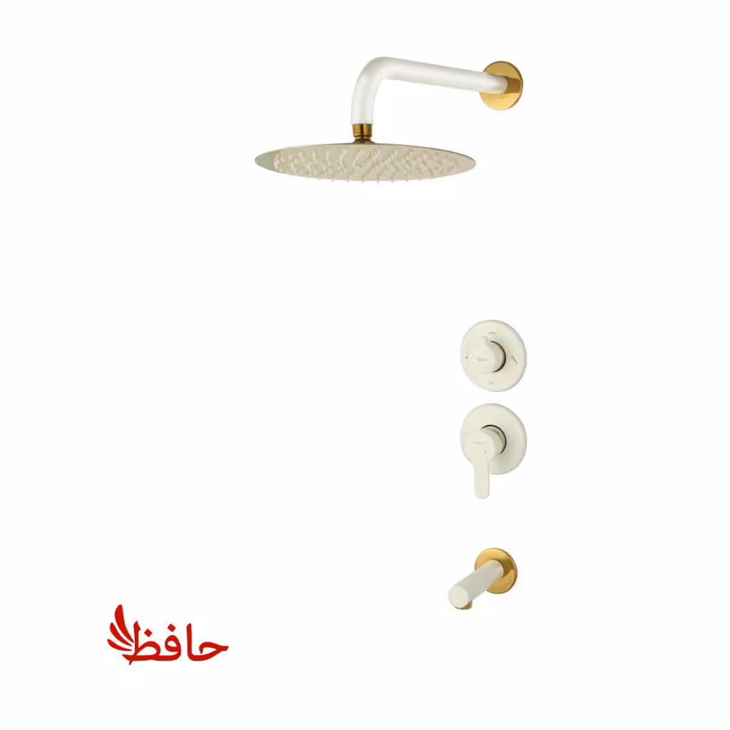 شیر حمام توکار راسان مدل ویوات تنسو شیری طلایی کلاس 2