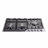 اجاق گاز صفحه ای درسا مدل DG2300-5R استیل شیشه ای 5 شعله