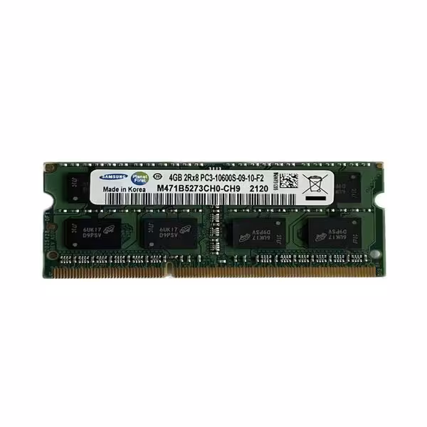 رم لپ تاپddr3 تک کاناله 1333 مگاهرتز cl9  سامسونگ مدل pc3-10600 ظرفیت 4 گیگابایت | کالا مکس