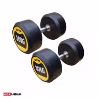 دمبل گرد G10 وزن 30 کیلو گرم بسته 2 عددی