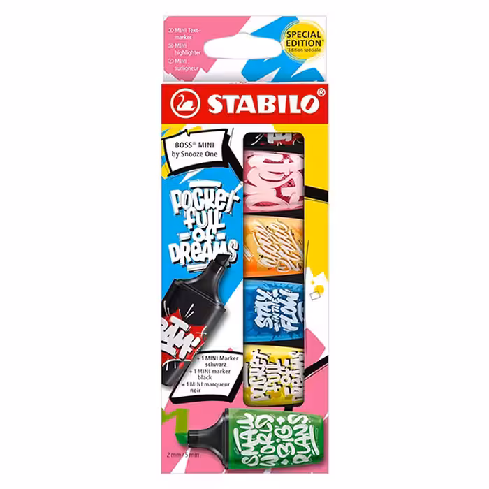 علامت زن جور 6 رنگ باس مینی فسفری اسنوز استابیلو کد 07/06-30