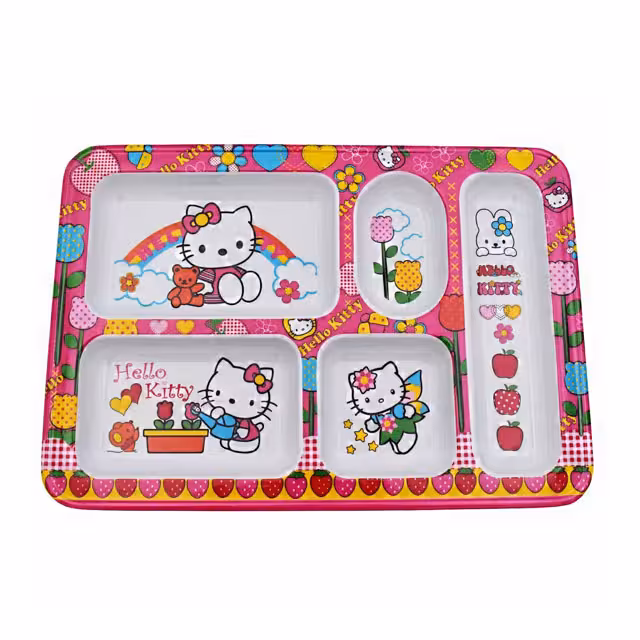 ظرف غذاخوری کودک ملامین مدل کیتی کد 82