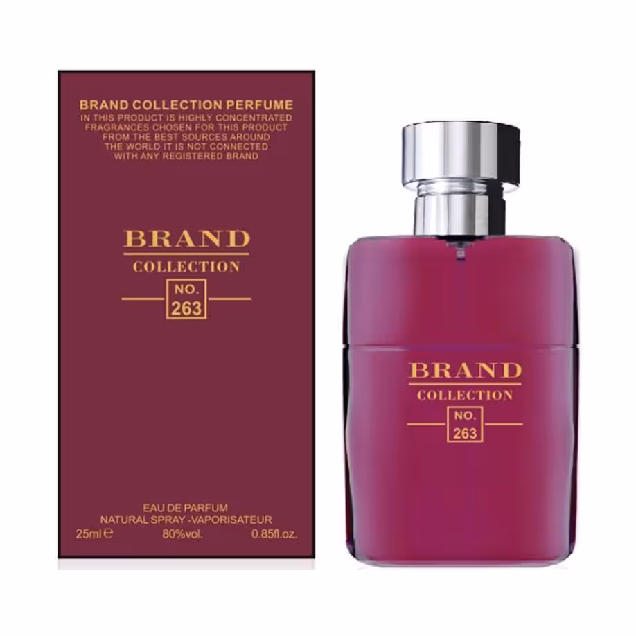 عطر جیبی حجم 25 میل شماره 263 گوچی گلیتی ابسولوت زنانه برند کالکشن - Brand Collection