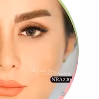 لنز چشم سالانه هرا رنگ طوسی سبز دور دار شماره NRA220