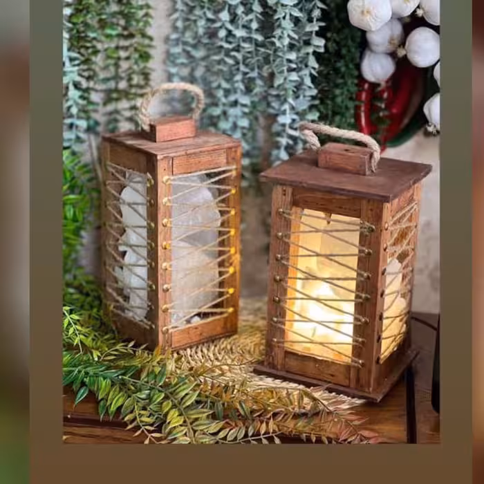 آباژور مدل فانوس سنگ نمک