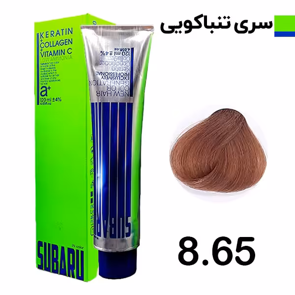 رنگ مو بلوند تنباکویی روشن سوبارو شماره 865