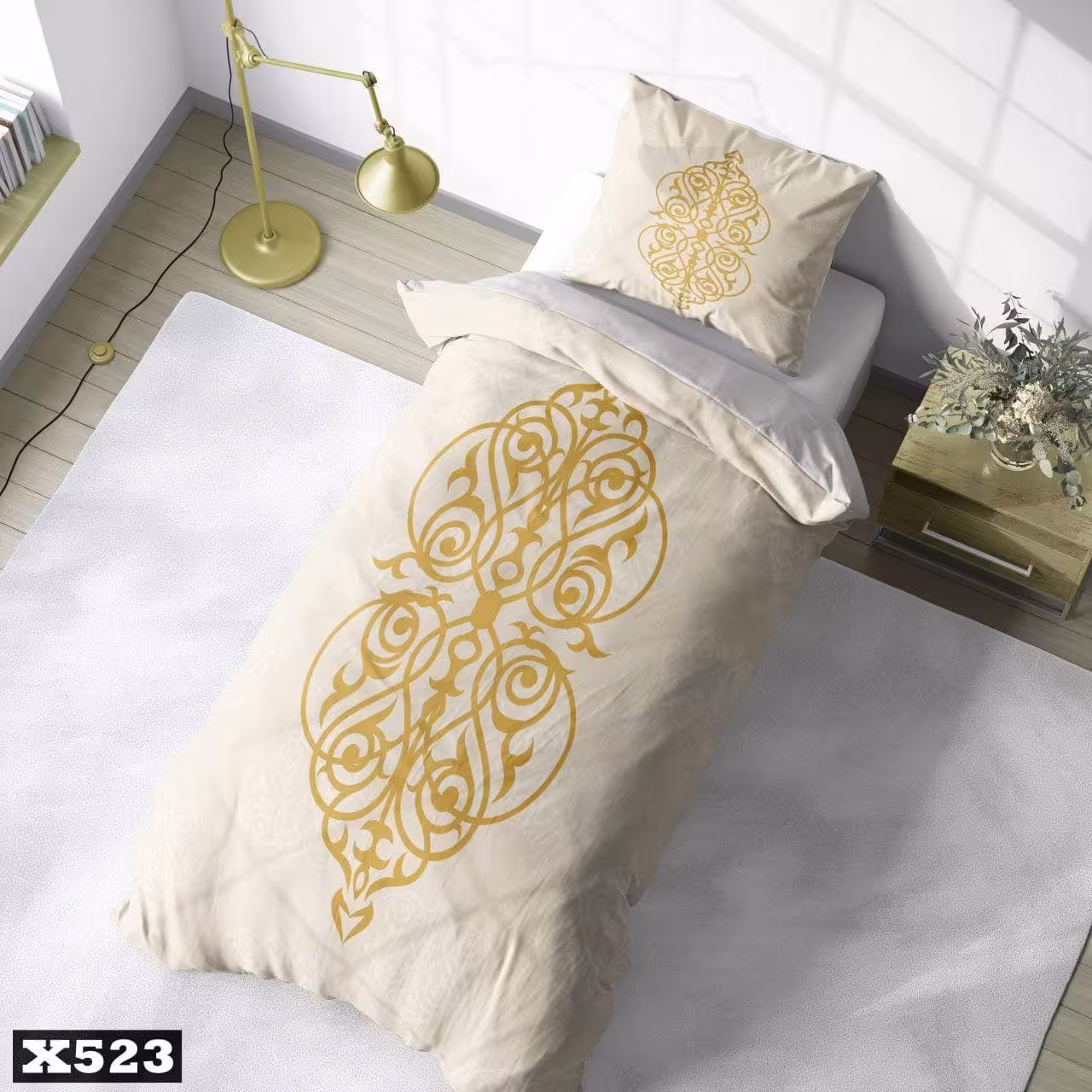سرویس لحاف روتختی 1 نفره سه بعدی کالای خواب متین کد X 523