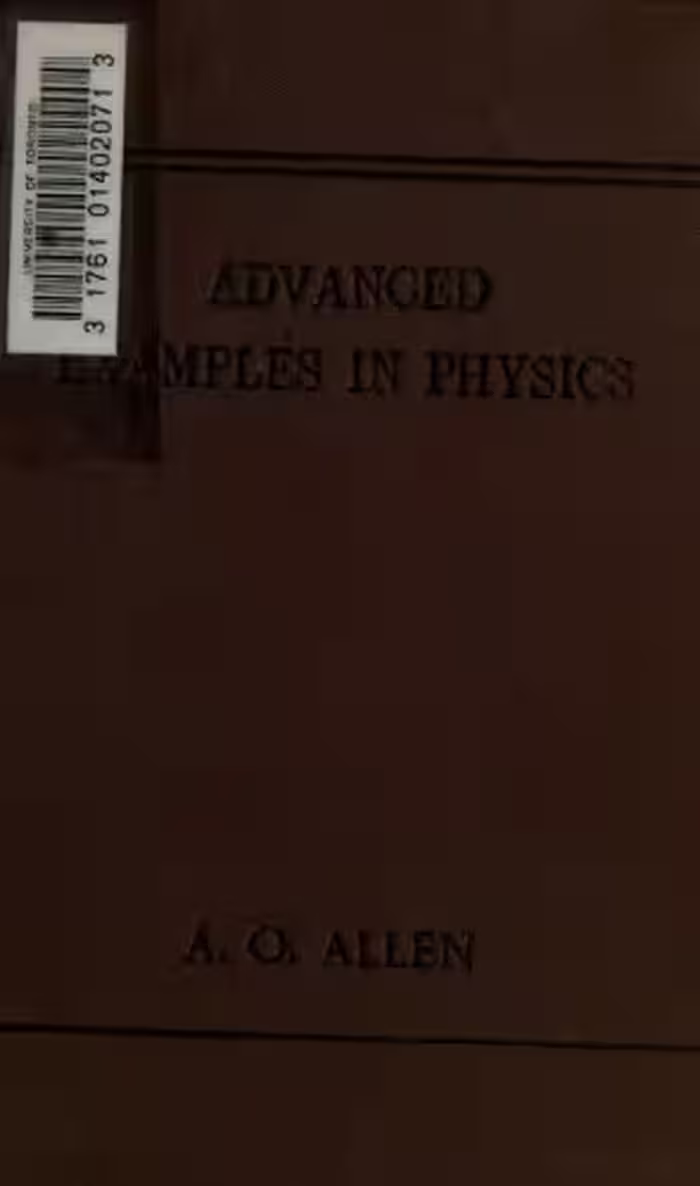 خرید و دانلود نسخه کامل کتاب Advanced examples in physics
