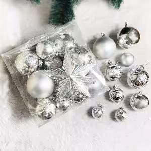 گوی میکس نقره ای 30 عددی قطر از 3 تا 8 سانت کد 510