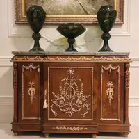 میز کنسول شیک قهوه ای برنزکوب