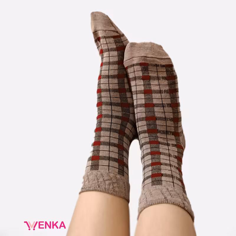 جوراب نیم ساق لبه دار 0173