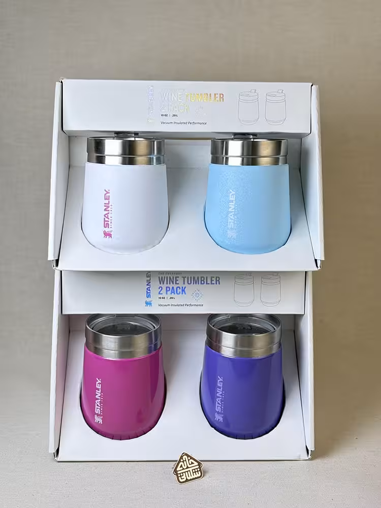 ماگ دوعددی استنلی درب تریتان 290 میل مدل WINE TUMBLER 2 PACK رنگ خاص