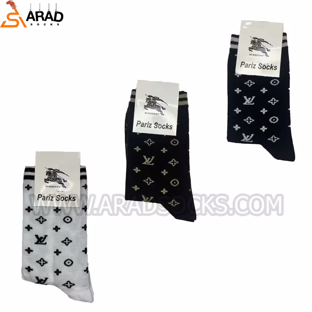 جوراب ساقدار طرح ال وی