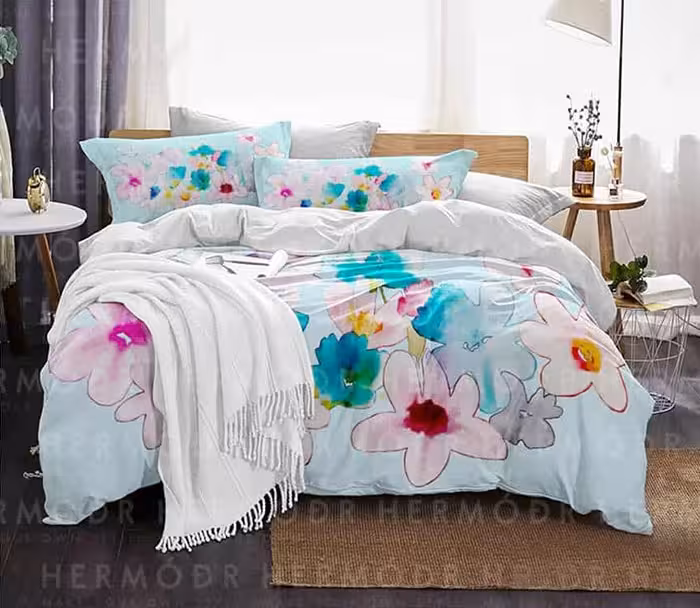 روتختی دو نفره مخمل 8 تکه طرح آماندا هرمدر