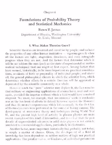 خرید و دانلود نسخه کامل کتاب Discussion on Foundations of probability and statistical mechanics