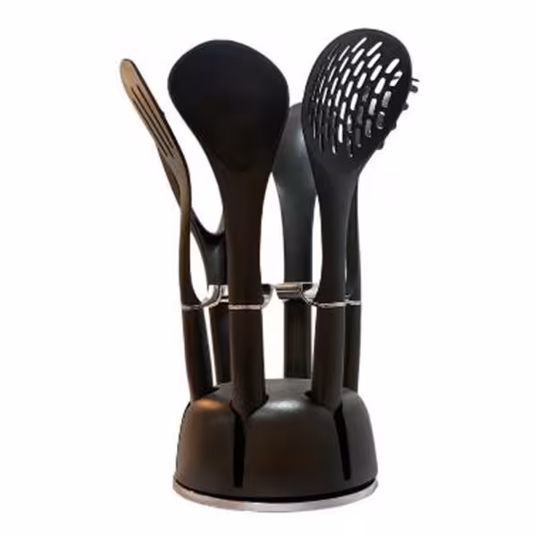 سرویس کفگیر و ملاقه 7 پارچه نوین مدل کاریزما نقره ای