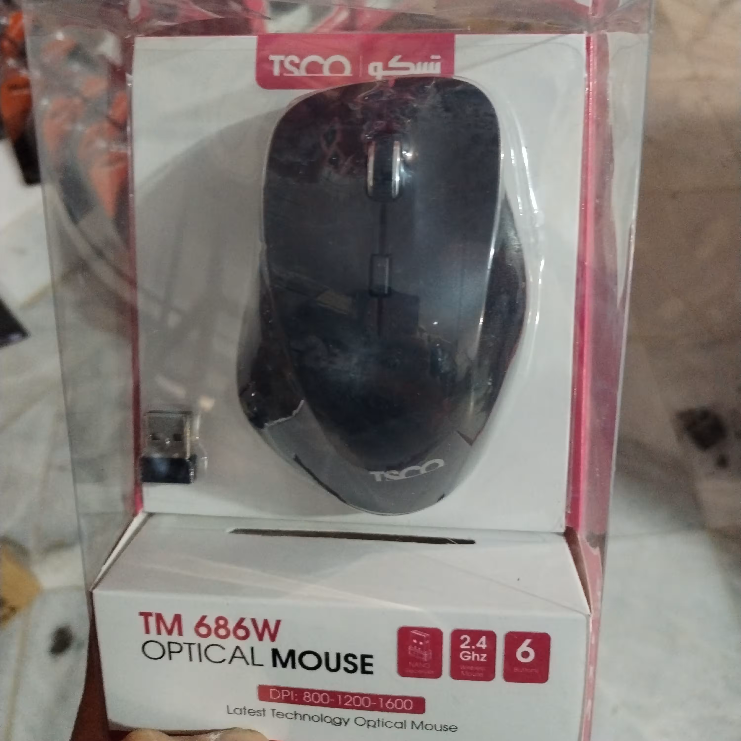 موس بی سیم تسکو مدل 686