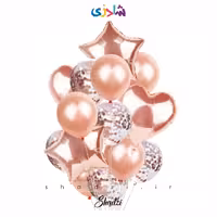 پک 14عددی بادکنک رزگلد