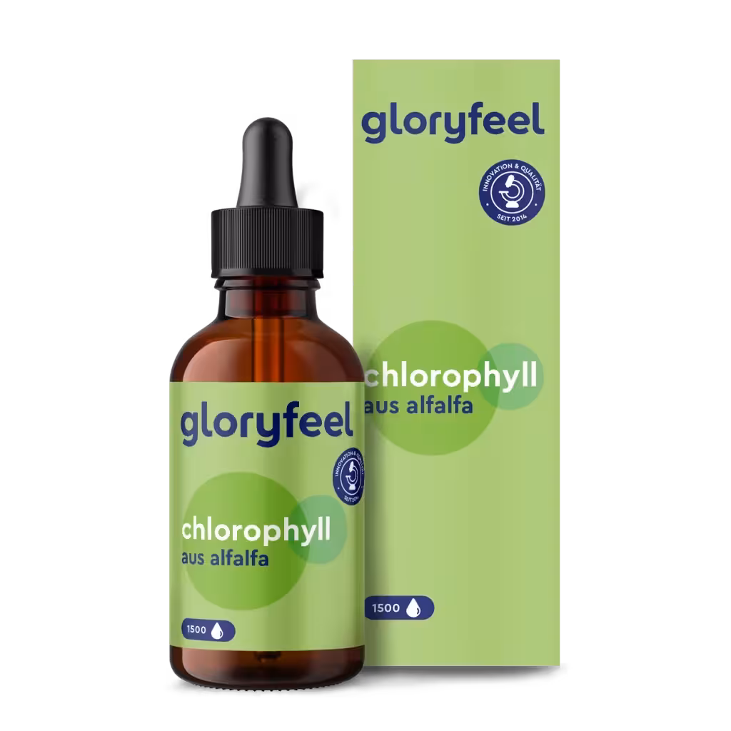 محلول کلروفیل آلمانی گلوری فیل اصل 30ml Glory Feel Chlorophyll nature Tropfen