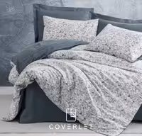 روتختی طوسی طرح برگ کاوری مدل Molly